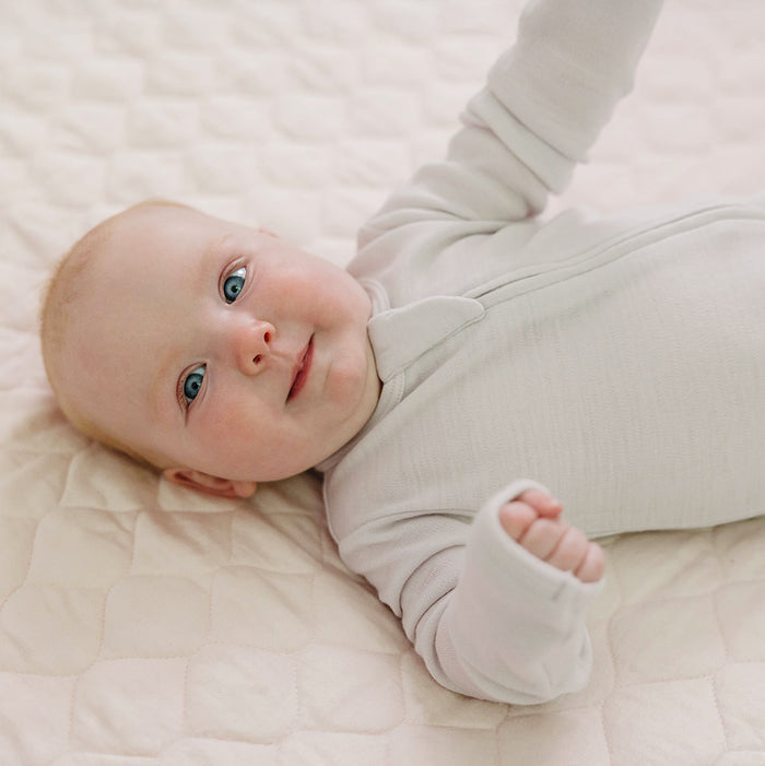 Footie Pajamas, Merino Wool, Oat