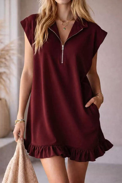 For All the Errands Casual Dress-Wine-SMALL-Cute-Trendy-Shop-Womens-Boutique-Clothing-Store