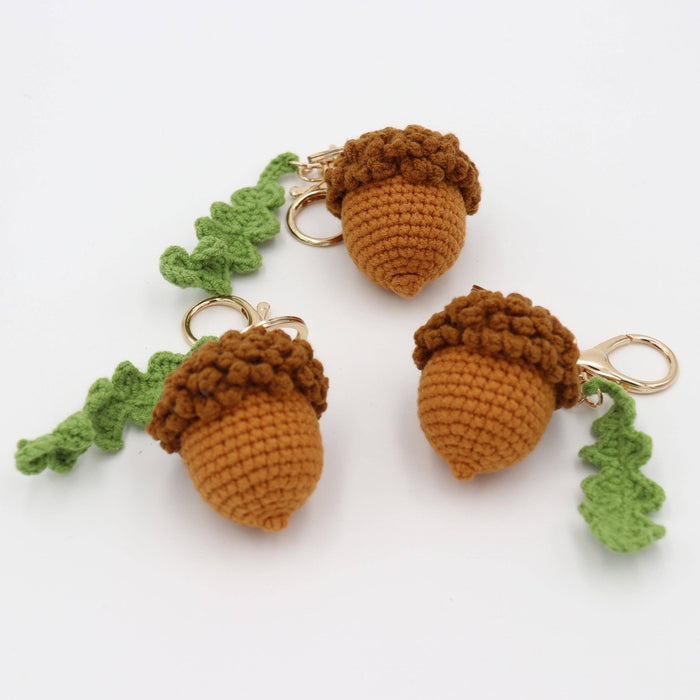 Forest Friend: Cozy Acorn Keychain Charm