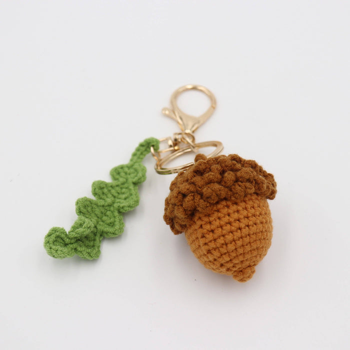Forest Friend: Cozy Acorn Keychain Charm