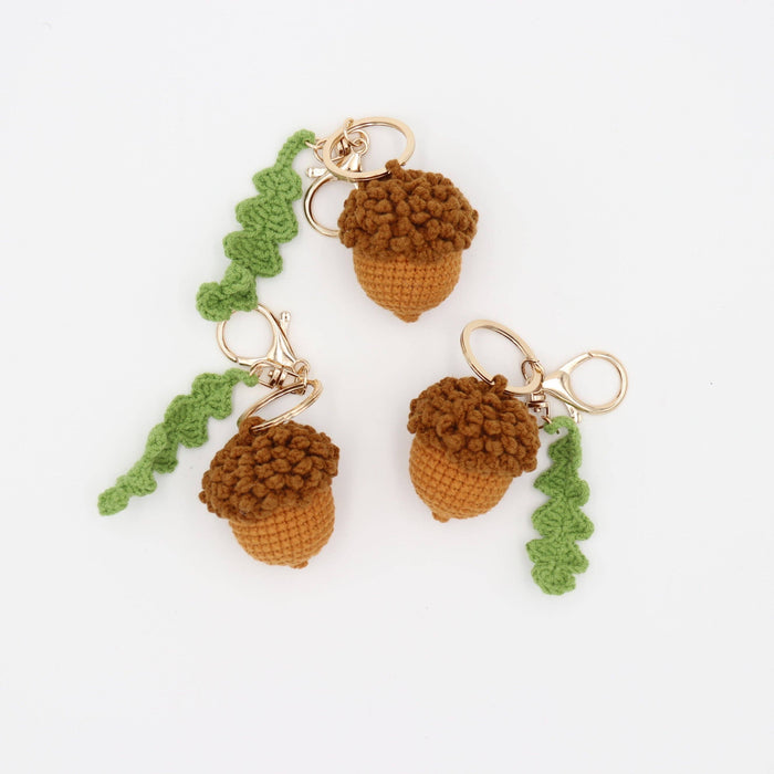 Forest Friend: Cozy Acorn Keychain Charm