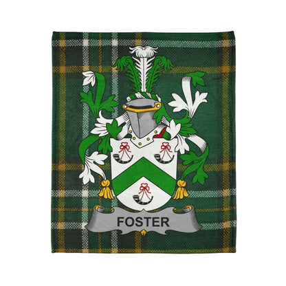 Foster Family Crest Tartan Plaid Blanket