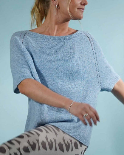 Freja summer T-shirt by Önling, No 4 knitting kit