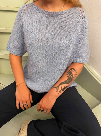 Freja summer T-shirt by Önling, Everyday knitting kit Knitting kits Önling - Katrine Hannibal