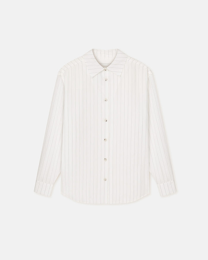 Fryda - Striped shirt - White
