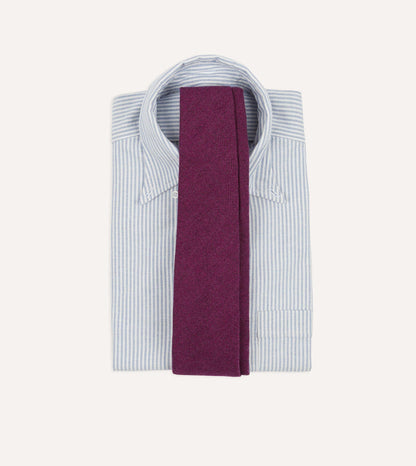 Fuchsia Pure Cashmere Solid Tipped Tie