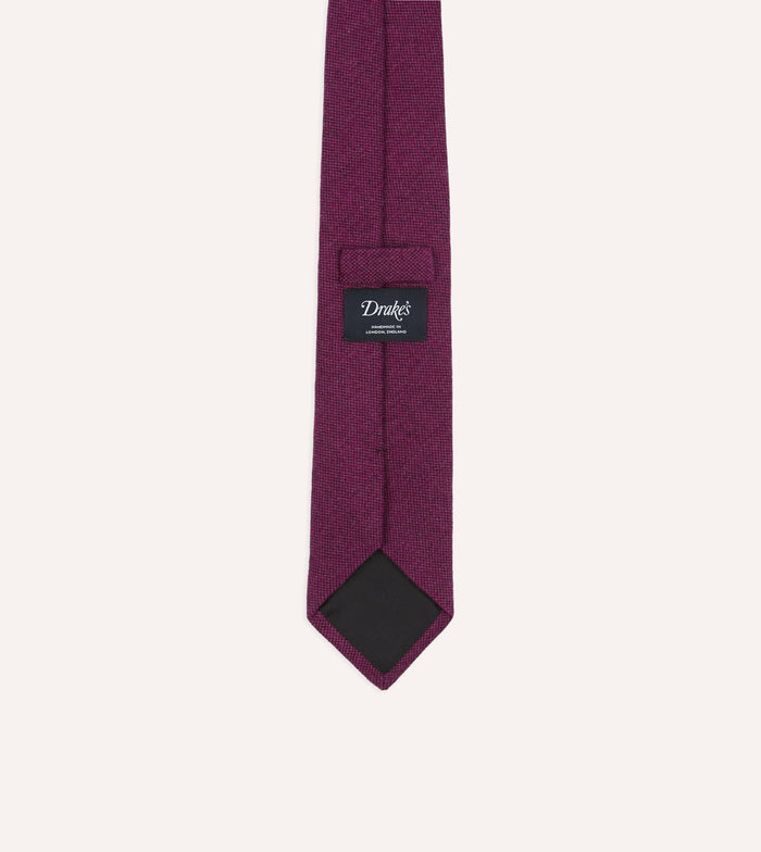 Fuchsia Pure Cashmere Solid Tipped Tie
