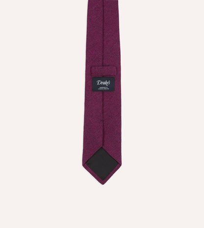Fuchsia Pure Cashmere Solid Tipped Tie