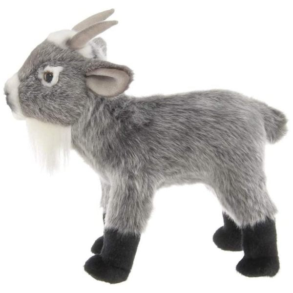 Garret Plush Stuffed Gray Goat Side