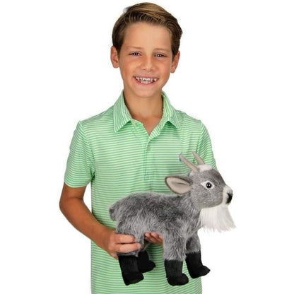 Garret Plush Stuffed Gray Goat Huggable