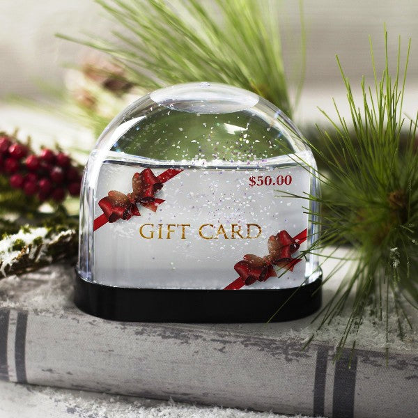 Christmas Gift Card Snow Globe