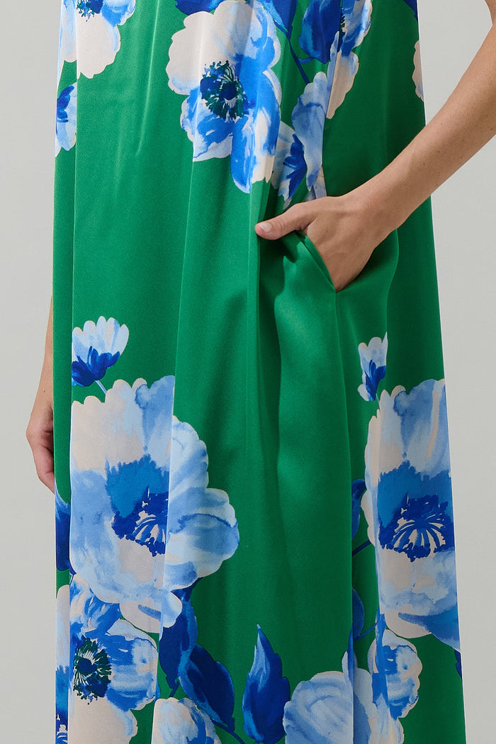 Glena Floral One Shoulder Maxi Dress