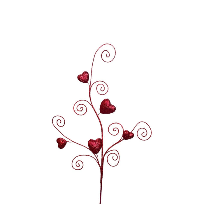 Glitter Heart Spiral Spray