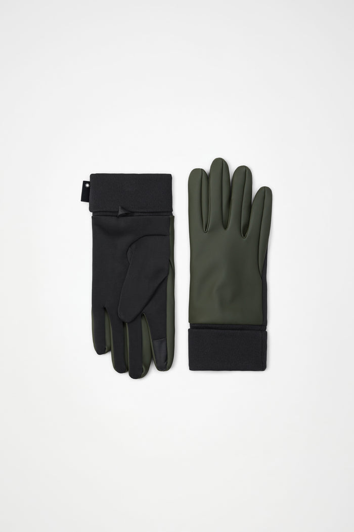 RAINS Gloves Green Gloves & Mittens