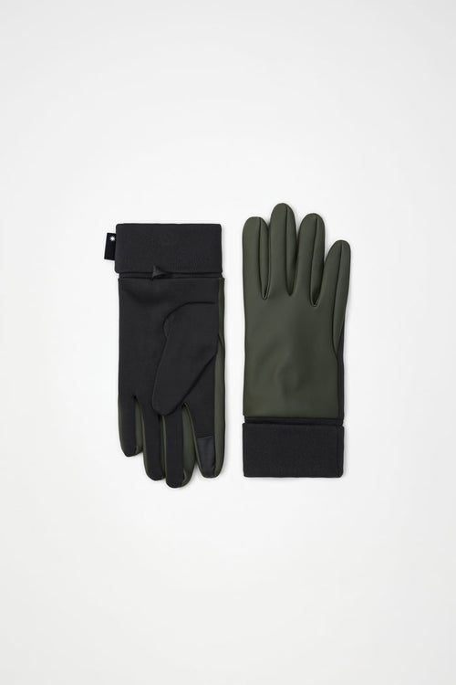 RAINS Gloves Green Gloves & Mittens
