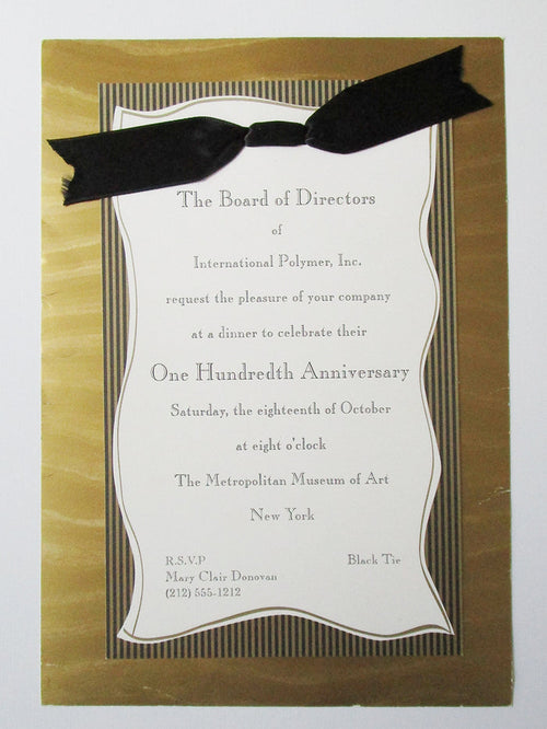 Black and Gold Formal Invite - Designs by Ginny