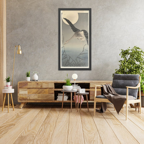 A framed image of