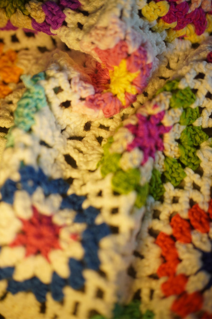 Granny Square Floral Crochet Cardigan — Garden in Bloom