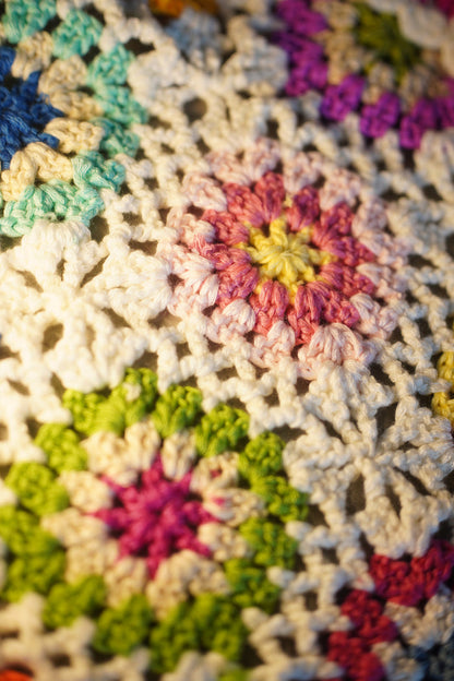 Granny Square Floral Crochet Cardigan — Garden in Bloom