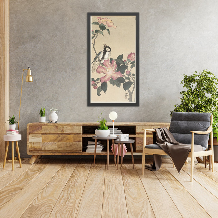A framed image of