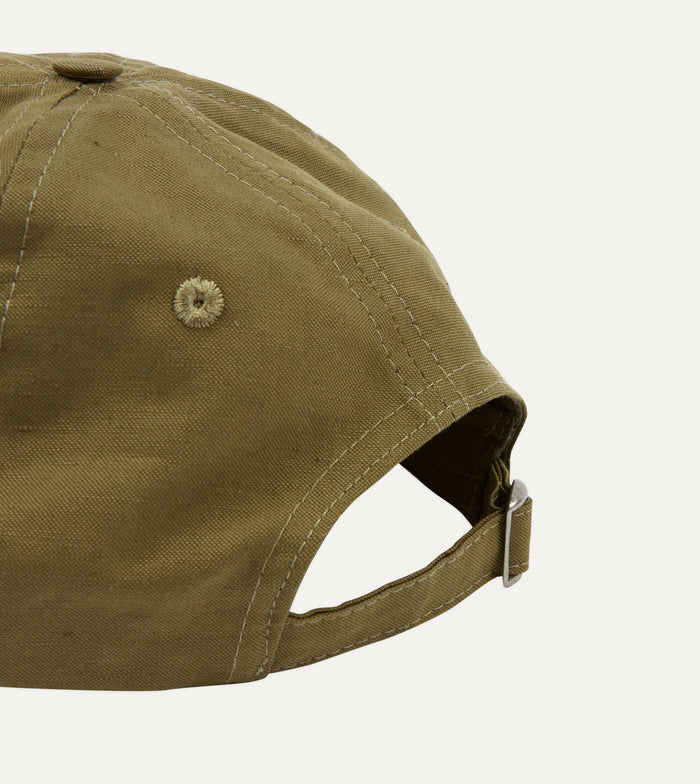 Green Pigeon AppliquÃ© Emblem Cotton-Linen Baseball Cap