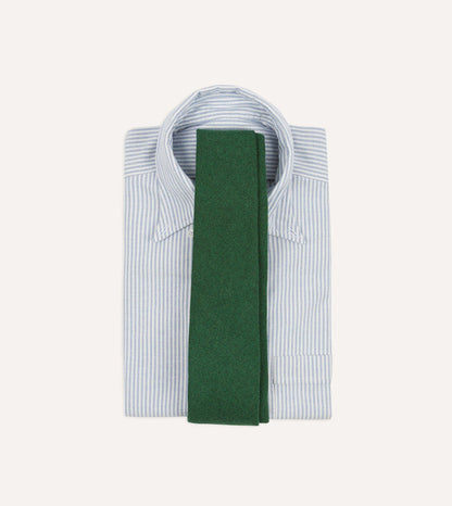 Green Pure Cashmere Solid Tipped Tie