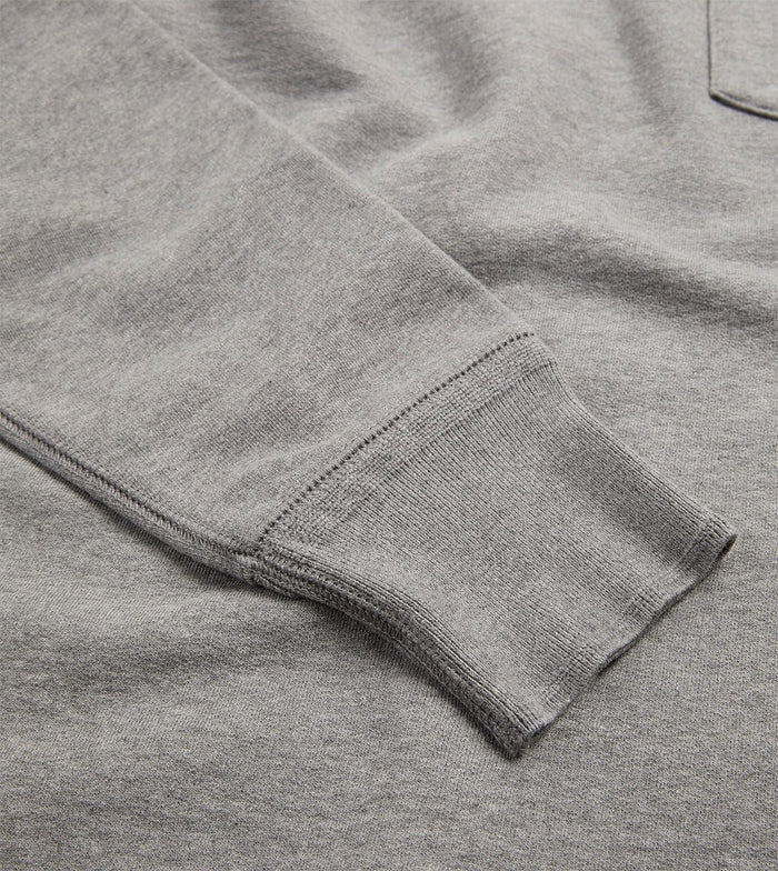 Grey Cotton Long-Sleeve Hiking Sweatshirt