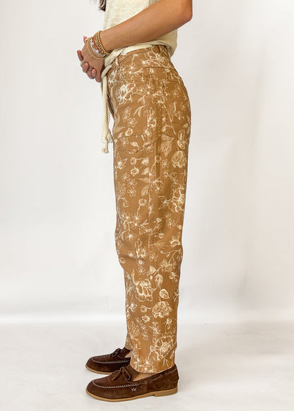 Gypsy Printed Barrel Jeans