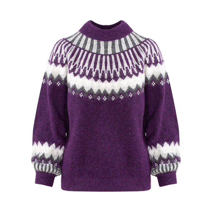 Urban Pioneers Female Hani Sweater SWEATER PURPLE MULTI