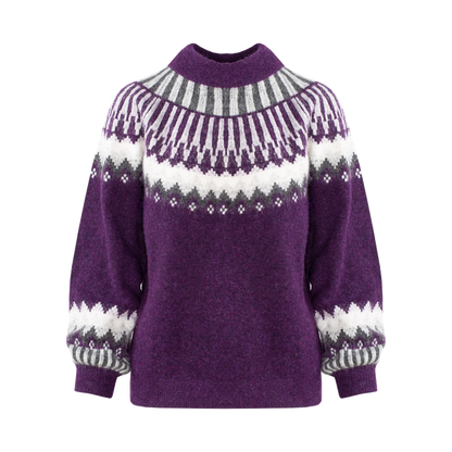 Urban Pioneers Female Hani Sweater SWEATER PURPLE MULTI