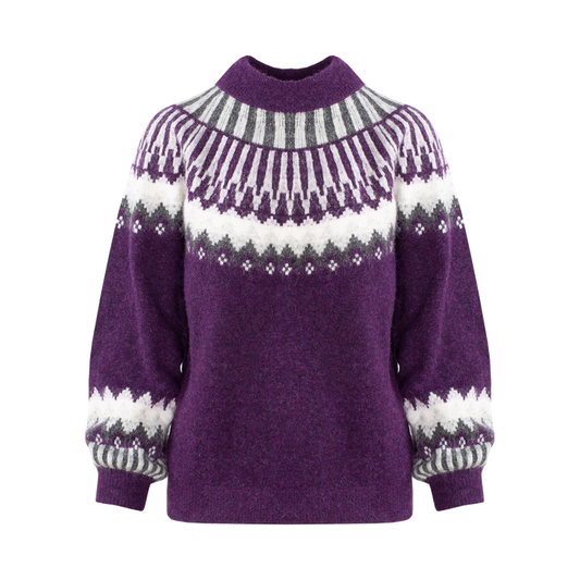 Urban Pioneers Female Hani Sweater SWEATER PURPLE MULTI