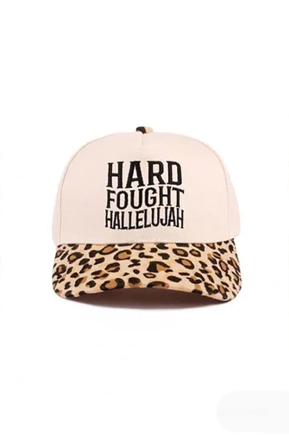 "Hard Fought Hallelujah" Cap-Leopard-Cute-Trendy-Shop-Womens-Boutique-Clothing-Store
