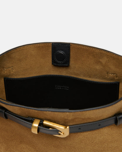 Harmonica - Suede bag - Brown