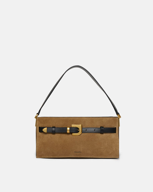 Harmonica Mini - Suede bag - Brown