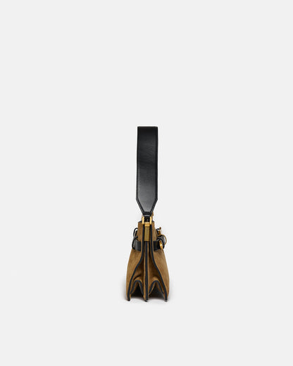 Harmonica Mini - Suede bag - Brown