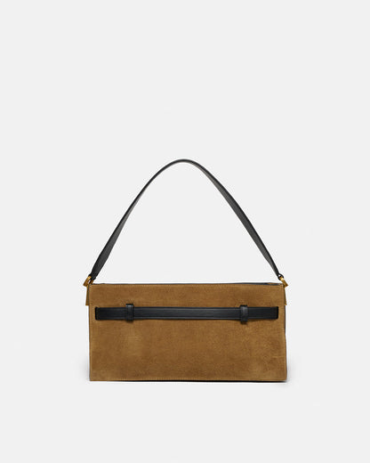 Harmonica Mini - Suede bag - Brown