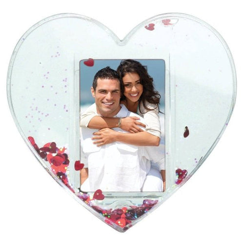 Heart Shaped Photo Snow Globe