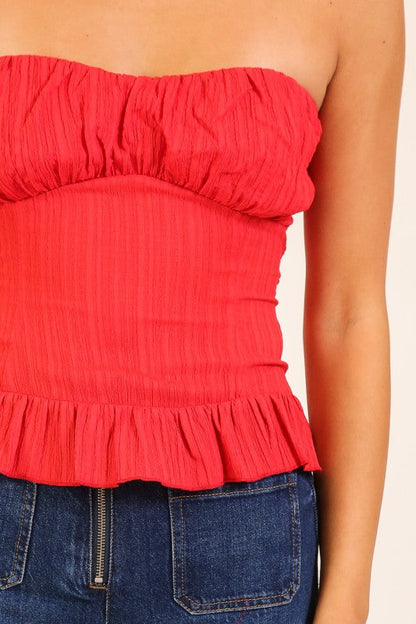 Heat of the Day Strapless Top-Red-SMALL-Cute-Trendy-Shop-Womens-Boutique-Clothing-Store