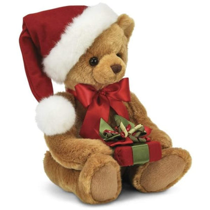 Holden Presents Christmas Teddy Bear in Santa Hat Side View