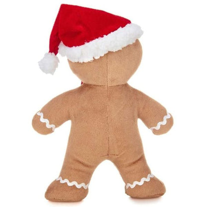 Holiday Plush Stuffed Gingerbread Man Jolly Ginger Back