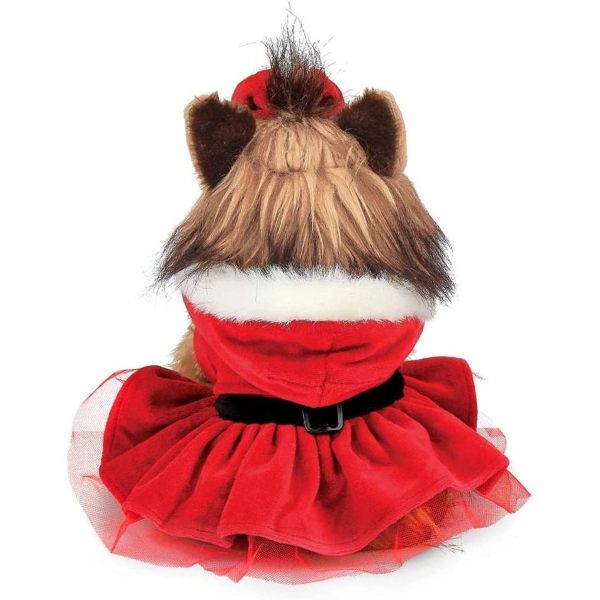 Holiday Plush Stuffed Yorkshire Terrier Dog Yuletide Yorkie Back