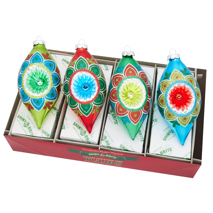 Holiday Splendor Reflector Tulips, 4 Count