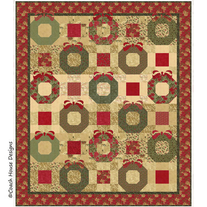 Holiday Wreaths Quilt Pattern