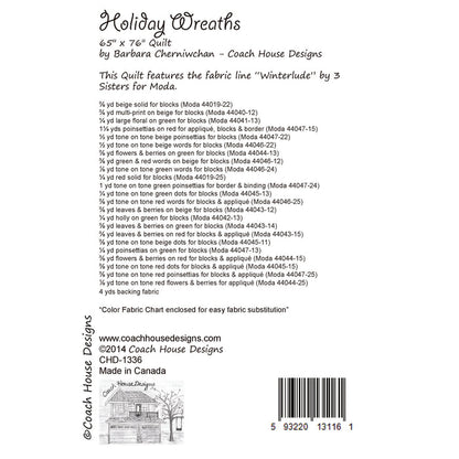 Holiday Wreaths Quilt Pattern