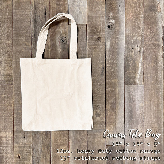 Holly Bundle with Bow - Canvas Tote Bag