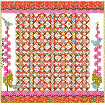 Hollyhock Garden Quilt Pattern