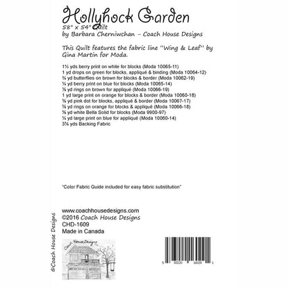 Hollyhock Garden Quilt Pattern