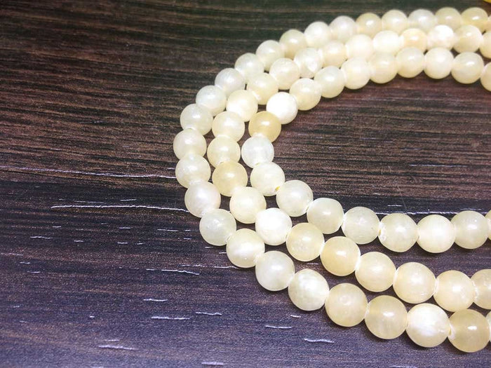 Honey Calcite Gemstone Mala, 108 Prayer Bead Mala