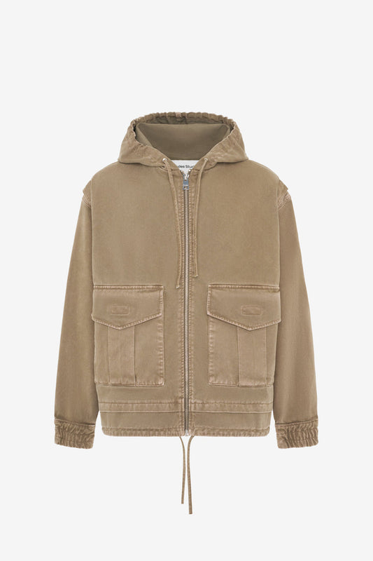 ETUDES STUDIO HOODIE DENIM JACKET TAN 1