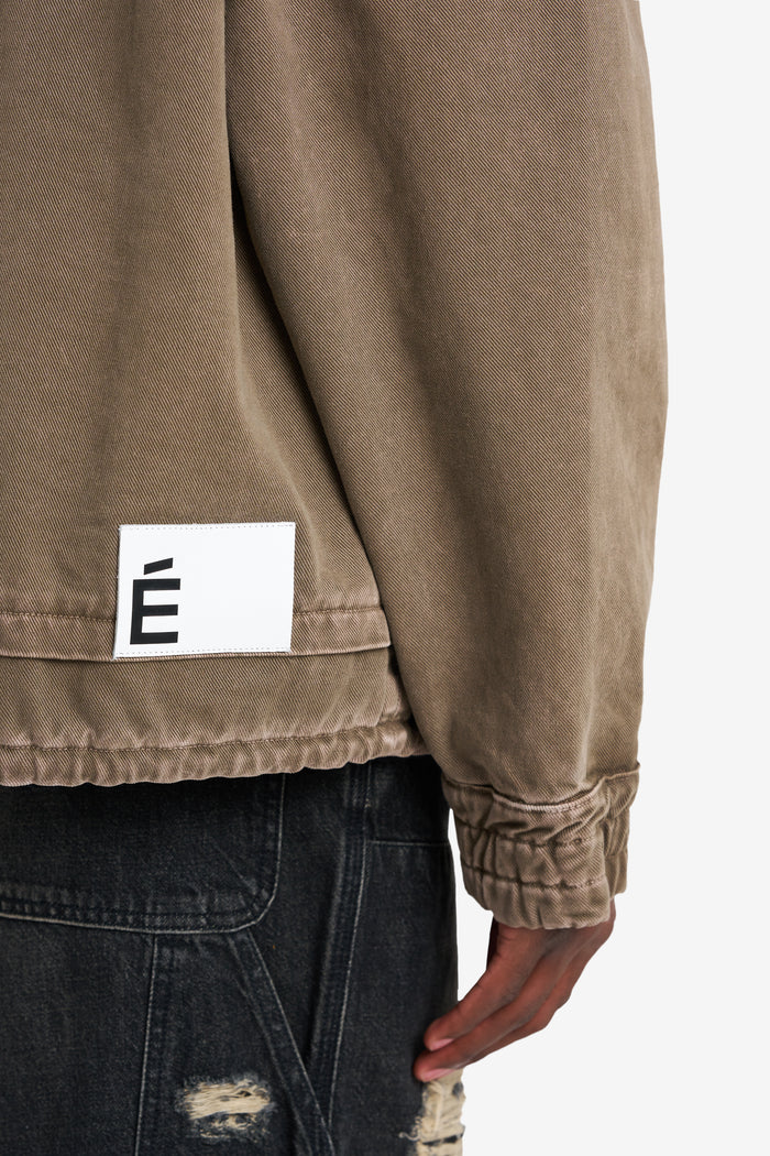 ETUDES STUDIO HOODIE DENIM JACKET TAN 5